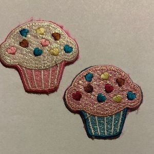Cupcake iron-on patches (2)